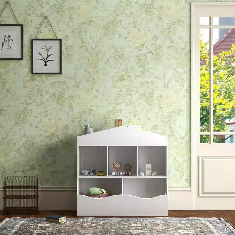 Organisateur de Rangement Multifonctionnel pour Jouets d'Enfants avec Étagère et Meuble de Rangement