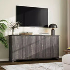 Buffet en bois à 4 portes et étagères réglables, pour cuisines, salles à manger,