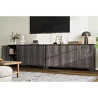 Buffet en bois à 4 portes et étagères réglables, pour cuisines, salles à manger,