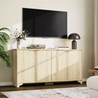 Buffet en bois à 4 portes et étagères réglables, pour cuisines, salles à manger,