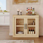 Buffet bas Acekool 70.8 avec 4 portes, bahut de rangement moderne style ferme