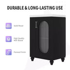Meuble-lavabo de salle de bain de 20 po avec évier, meuble-lavabo autoportant avec lavabo en céramique, ensemble combiné d'armoires de rangement avec étagères réglables