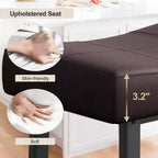 2 tabourets de bar avec coussin épais pour salle à manger, îlot de cuisine, bar à domicile