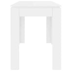 Table à manger moderne minimaliste Clihome en chêne, surface de table 4 places pour les repas quotidiens en famille
