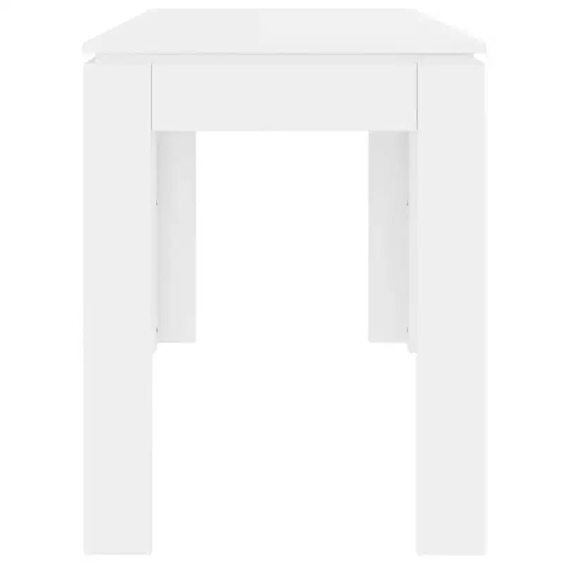 Table à manger moderne minimaliste Clihome en chêne, surface de table 4 places pour les repas quotidiens en famille