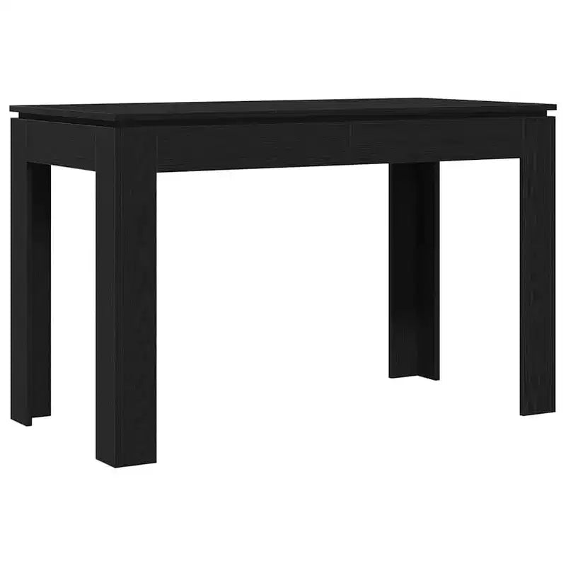 Table à manger moderne minimaliste Clihome en chêne, surface de table 4 places pour les repas quotidiens en famille