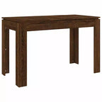 Table à manger moderne minimaliste Clihome en chêne, surface de table 4 places pour les repas quotidiens en famille