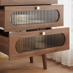 Bahut buffet de 99 cm, meuble bar à café pour entrée avec 3 tiroirs, buffet de sol en bois, meuble d'appoint pour salon