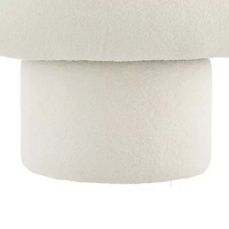 Christopher Knight Home Fauteuil d'appoint pivotant rond Artemov 360 rembourré avec dossier incurvé