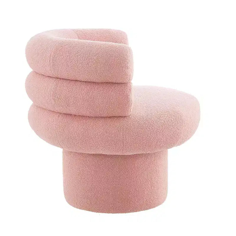 Christopher Knight Home Fauteuil d'appoint pivotant rond Artemov 360 rembourré avec dossier incurvé