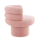 Christopher Knight Home Fauteuil d'appoint pivotant rond Artemov 360 rembourré avec dossier incurvé