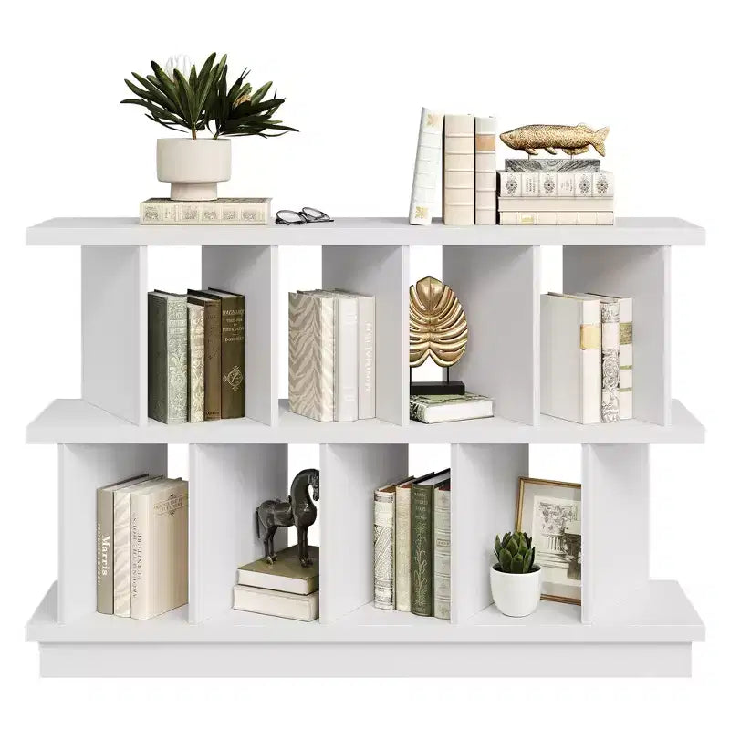 Étagère de rangement 8 cubes, Bibliothèque ouverte avec 10 panneaux arrière amovibles, Meuble de présentation pour salon, chambre ou entrée
