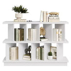 Étagère de rangement 8 cubes, Bibliothèque ouverte avec 10 panneaux arrière amovibles, Meuble de présentation pour salon, chambre ou entrée