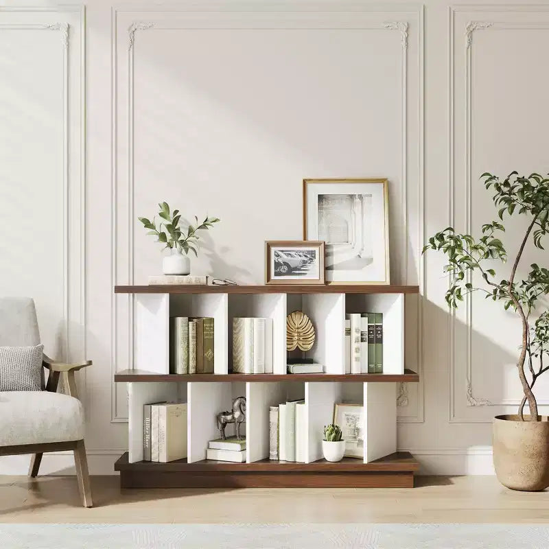 Étagère de rangement 8 cubes, Bibliothèque ouverte avec 10 panneaux arrière amovibles, Meuble de présentation pour salon, chambre ou entrée