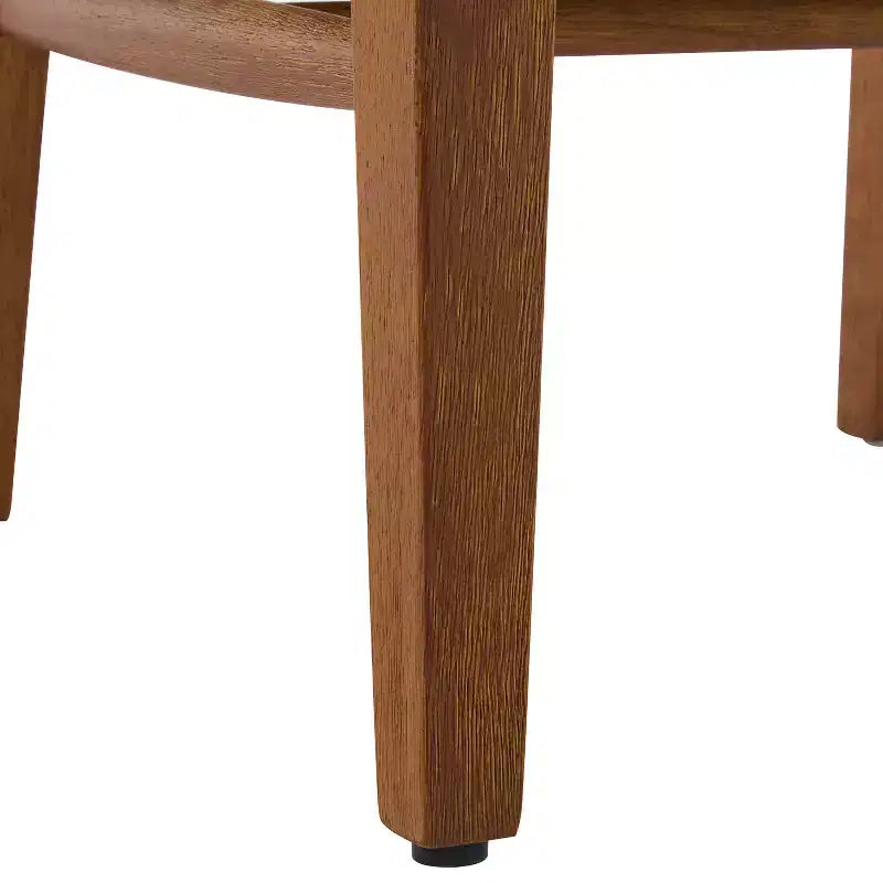 Christopher Knight Home Farida, chaise de salle à manger en bois d'hévéa rembourrée avec dossier en rotin (lot de 2)