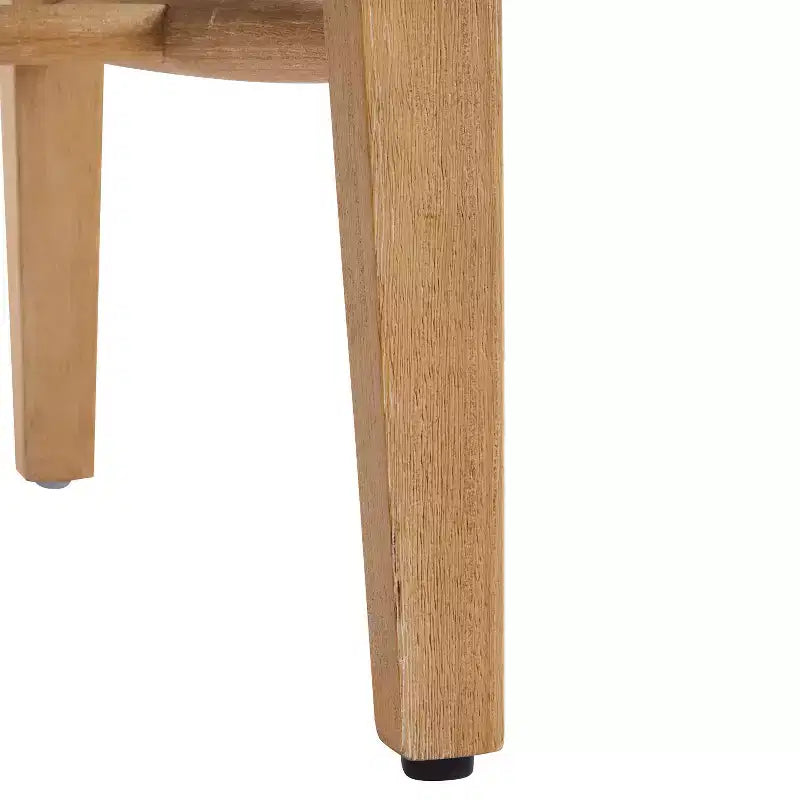 Christopher Knight Home Farida, chaise de salle à manger en bois d'hévéa rembourrée avec dossier en rotin (lot de 2)