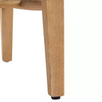 Christopher Knight Home Farida, chaise de salle à manger en bois d'hévéa rembourrée avec dossier en rotin (lot de 2)