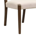 Christopher Knight Home Benitez Chaise de salle à manger en bois d'hévéa rembourrée avec dossier en corde tressée (lot de 2)