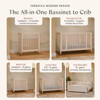 Lit de bébé évolutif 9-en-1 Babyletto Rolli avec berceau et kits de conversion pour lit de bambin
