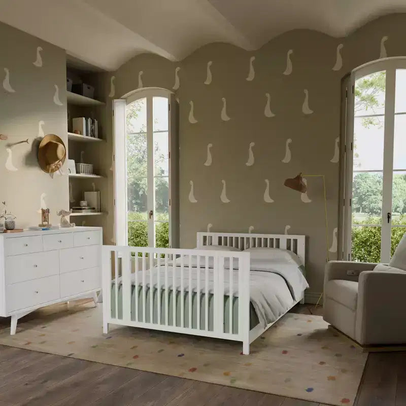 Lit de bébé évolutif 9-en-1 Babyletto Rolli avec berceau et kits de conversion pour lit de bambin