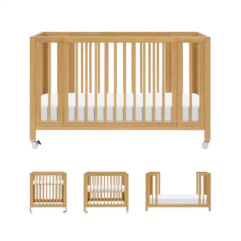 Lit de bébé évolutif 9-en-1 Babyletto Rolli avec berceau et kits de conversion pour lit de bambin