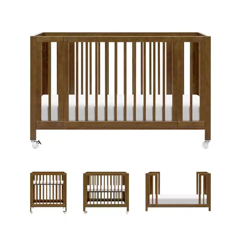 Lit de bébé évolutif 9-en-1 Babyletto Rolli avec berceau et kits de conversion pour lit de bambin