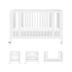 Lit de bébé évolutif 9-en-1 Babyletto Rolli avec berceau et kits de conversion pour lit de bambin