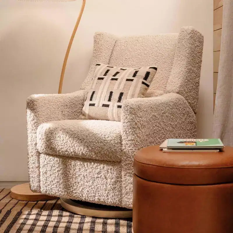Fauteuil inclinable et pivotant électrique Babyletto Kiwi avec port USB