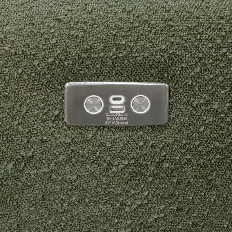 Fauteuil inclinable et pivotant électrique Babyletto Kiwi avec port USB
