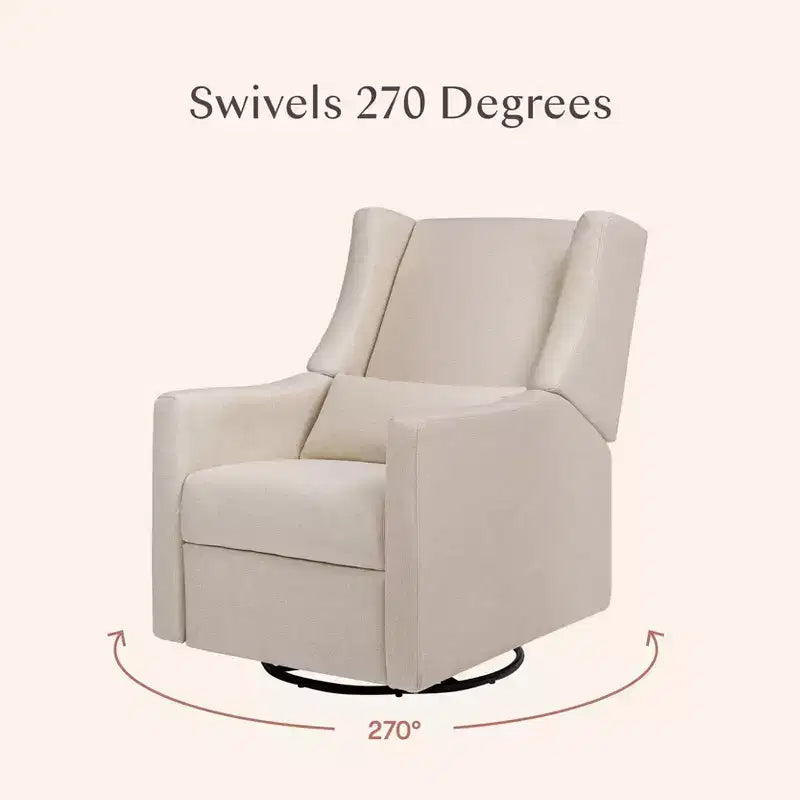 Fauteuil inclinable et pivotant électrique Babyletto Kiwi avec port USB