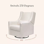 Fauteuil inclinable et pivotant électrique Babyletto Kiwi avec port USB