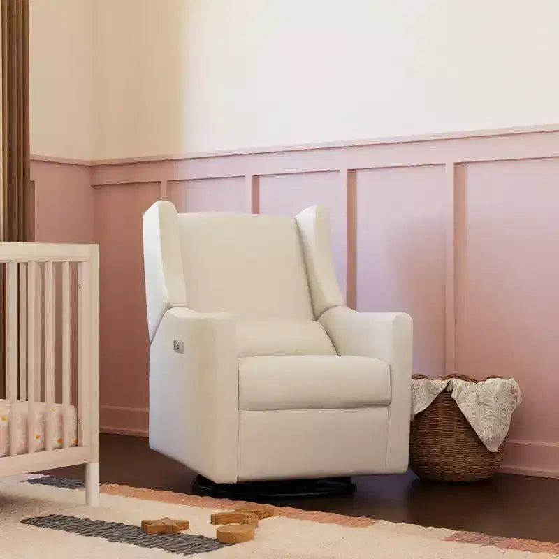 Fauteuil inclinable et pivotant électrique Babyletto Kiwi avec port USB