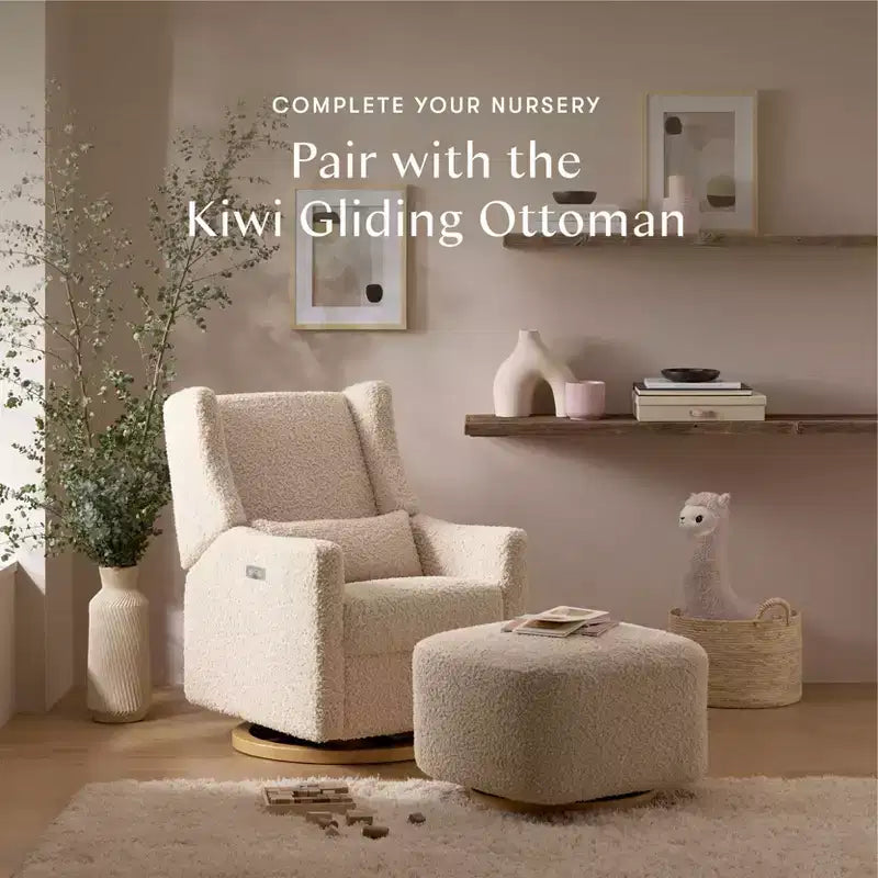 Fauteuil inclinable et pivotant électrique Babyletto Kiwi avec port USB