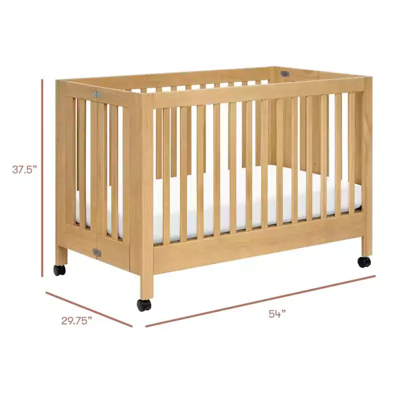 Lit de bébé pliant portable Babyletto Maki avec kit de conversion pour lit de tout-petit