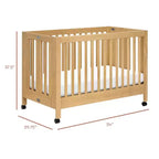 Lit de bébé pliant portable Babyletto Maki avec kit de conversion pour lit de tout-petit