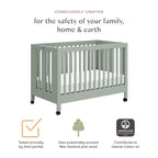 Lit de bébé pliant portable Babyletto Maki avec kit de conversion pour lit de tout-petit