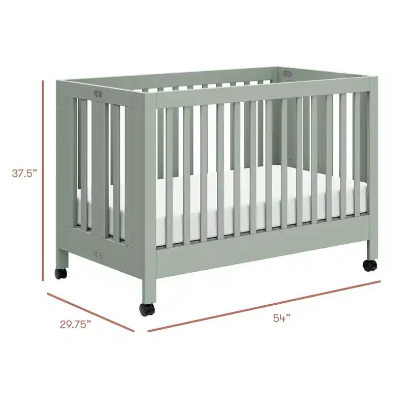 Lit de bébé pliant portable Babyletto Maki avec kit de conversion pour lit de tout-petit