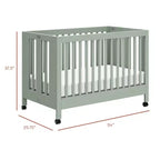Lit de bébé pliant portable Babyletto Maki avec kit de conversion pour lit de tout-petit