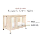 Lit de bébé pliant portable Babyletto Maki avec kit de conversion pour lit de tout-petit
