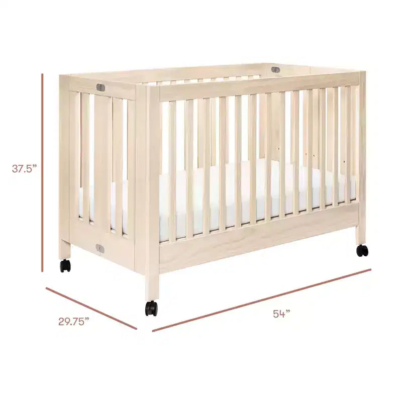 Lit de bébé pliant portable Babyletto Maki avec kit de conversion pour lit de tout-petit