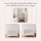 Lit de bébé pliant portable Babyletto Maki avec kit de conversion pour lit de tout-petit