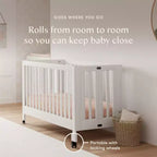 Lit de bébé pliant portable Babyletto Maki avec kit de conversion pour lit de tout-petit