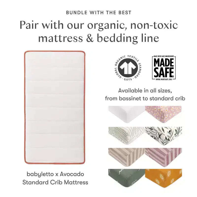 Lit de bébé pliant portable Babyletto Maki avec kit de conversion pour lit de tout-petit