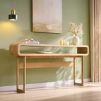 Console longue de 160 cm, Table d'entrée moderne en bois, Table de canapé étroite derrière le canapé pour le salon, le couloir, l'entrée