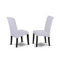 3-Piece Black and Cherry Finish Solid Wood Top - Dining Room Set with High Back - Seats-4
