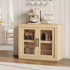 Bahut de 179,8 cm avec 4 portes, buffet moderne de style rustique avec rangements, console multimédia en bois pour le salon et la cuisine