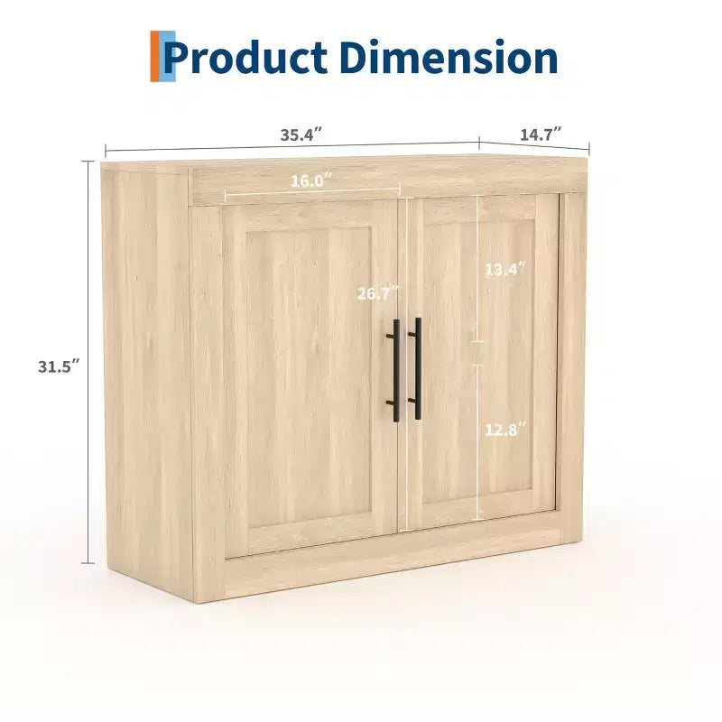 Bahut de 179,8 cm avec 4 portes, buffet moderne de style rustique avec rangements, console multimédia en bois pour le salon et la cuisine
