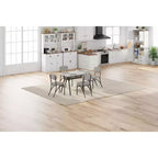 Ensemble de salle à manger 4 pièces avec chaises en tissu bouclé, table rectangulaire effet marbre avec 4 fauteuils rembourrés, ensemble de cuisine compact pour petits espaces