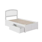 HomeStock 41.54 in.H White Twin XL Size Freestanding Headboards with Bed Frame