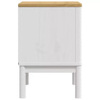 Table de chevet en pin massif blanc Petite table de chevet